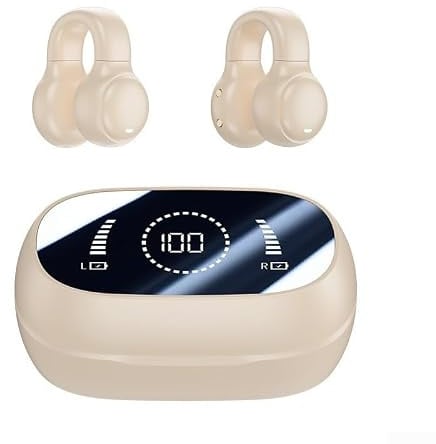 Kabelloses Gaming-Headset für Xiaomi für iPhone Superior B, maßgeschneiderter M47 Ohrclip B Leitungs-Kopfhörer, nicht-In-Ear-Sport-Digitalanzeige, lange Akkulaufzeit (Haut)