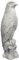 gartendekoparadies.de Adler Statue Steinadler, Steinfigur, H. 55 cm, 16 kg, Grau, frostsicher aus Steinguss für Außenbereich