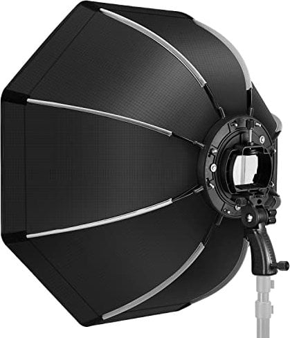 NEEWER 65cm achteckige Softbox mit Schnellverschluss, mit S-Typ Halterung, Tragetasche, kompatibel mit NEEWER TT560 NW561 NW600 NW620 NW700 NW-670 750II und Q3 AD200Pro Flash Strobes-SF-RP26