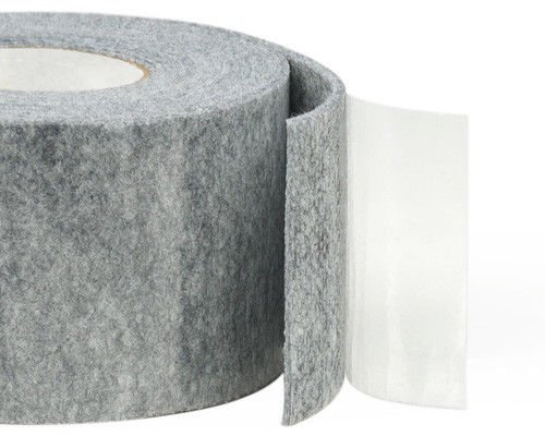 Nastro in feltro autoadesivo, 5 m, grigio, per far scivolare i mobili su superfici dure, 3 mm di spessore e 10 mm di larghezza.