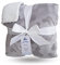 eYone Manta grande de forro polar Sherpa de doble capa para guardería, cuna y cochecito (gris, 80 x 110 cm)