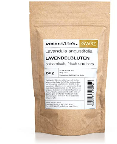 Lavendelblüten 250g von wesentlich. - ganze getrocknete Blüten - intensiver Duft, Starkes Aroma