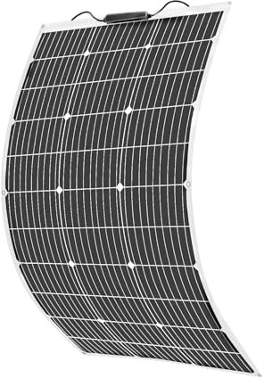 Aysolar 100W 18V Panneau Solaire Souple Monocristallin Panneaux Solaires pour Batterie 12V, Camping-Car, Camper, Van, Bateaux, Caravane