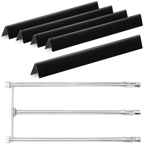 GasSaf 22,5 Flavorizer Bars 7536 7537 | 71,8 cm Grillbrenner 7508 für Weber Spirit 300 (Seitenknopf), Gasgrill-Teile für Spirit E-310, E-320, Spirit 700, Weber 900, Genesis Silver B/C Umbau-Kits