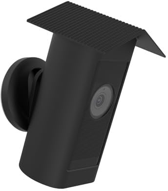 TIUIHU Silicone Case for Rin g Outdoor Camera Pro Battery (Stick Up Cam Pro) -Soft,Durable,Weatherproof Protective Skin Cover,Black