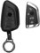 kwmobile Accessoire Clef de Voiture Compatible avec BMW Smart Key 3-Bouton Coque - Coque clé de Voiture en Cuir véritable avec Porte-clés - Noir