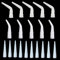 HAMUULL Curved caulking gun caulking nozzle, caulking extension nozzle caulking extension nozzle caulking tool gun (white 10+5+5 pieces)