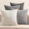 EMEMA Kissenbezug Kordsamt 4er Set Patchwork Kissenhülle 40x40 cm Zierkissenbezug Dekokissen Sofakissen Kord Dekorative Kissen für Sofa Sessel Zuhause Schlafzimmer Grau Serie