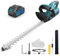Bürstenlos Akku Heckenschere mit Akku und Ladegerät, Brushless Elektrisch Heckenschere, Elektrogartenscheren Hedge Timmer, 500W, 530mm Schnittläng, 3000mAh Batterie, 20mm Zahnabstand