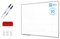 TM IDEA® Reihe Flex Magnetisches Whiteboard 120x90 cm Magnettafel kratzfest und trocken abwischbar mit 2 Whiteboard Stifte, 6 Magnete und 1 Schwamm, für Schule, Haus und Büro