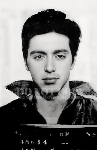 Al Pacino Mugshot 11 X 17 | Legendary 1961 Mugshot Portrait | Original Artwork | Hollywood Royalty | American Screen Icon | Famous Arrest Picture | Movie Star | The Godfather | Scarface | Rare Poster
