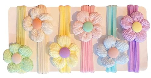 Elastici per Capelli Bambina | 6 Pezzi Fascette senza Cuciture | Accessorio Styling per Acconciature Fascia per Codino | Ragazze Bimbe Fini Ricci Spessi Quotidiani