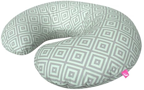 Mother hood Stillkissen ergonomisch, Öko-Tex Standard 100 (Quadrate Mintgrün)