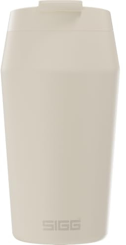SIGG - Edelstahl Kaffeebecher - City Mug Cream 0.36 L | Isoliert, 5h Heiß & 10h Kalt, Auslaufsicher, Spülmaschinengeeignet, 90% Recycelter Edelstahl, Coffee To Go, Beige