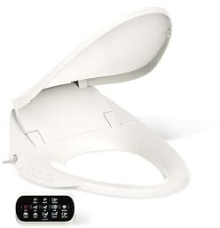 KOHLER 4108-96 C3-230 Elongated Cleaning Toilet Seat, Biscuit