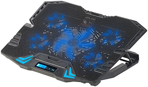 Callstel Bases de refrigeración para portátiles y netbooks - Ordenador portátil Enfriador: Nevera portátil de hasta 39,6 cm (15,6 ), 5 Ventiladores, 2500 RPM, TV (Ordenador portátil enfriamiento)