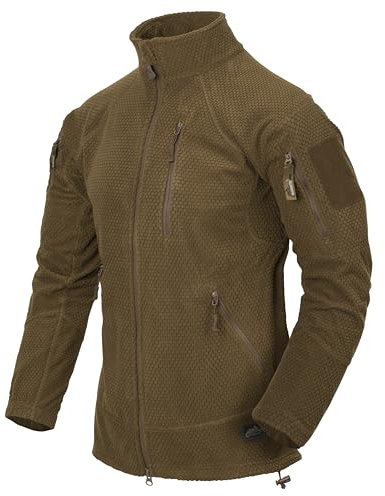 Helikon-Tex - Giacca in pile da uomo Alpha Tactical Grid Alpha Tactical Grid, Bambino, Coyote, M