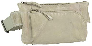 Bear Design Bauchtasche Gürteltasche Cow Lavato Herren Damen Leder grau