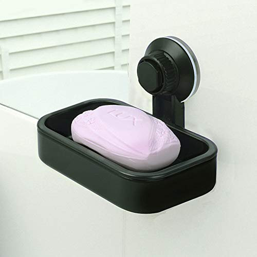 JJ.Accessory Saugnapf Soap Box Drain Saugwand Seifenschale Seifenhalter Ablagekorb Container für Badezimmer Küche