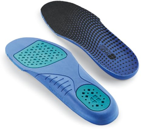 Shoes for Crews Comfort Insole with Gel – Comfortable Gel Insoles with Foot Padding, Shock Absorption and Arch Support for Running and Sports Shoes – for Men and Women