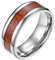 Mabohity Ring Heren 8MM Titan-Ring mit Holz Echtholz Titanium Ehering Verlobungsring Freundschaftsring Hochzeitsband Bandring, Silber, Größe 60