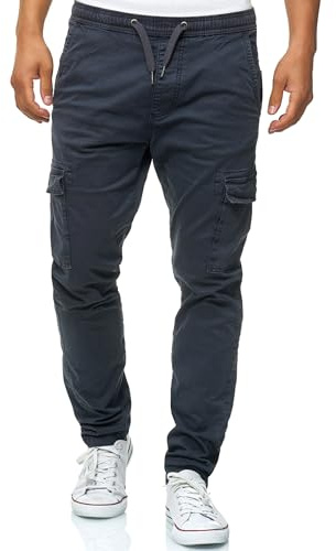 Indicode Hommes Broadwick Cargo Pants | Pantalon Cargo en Coton avec 6 Poches