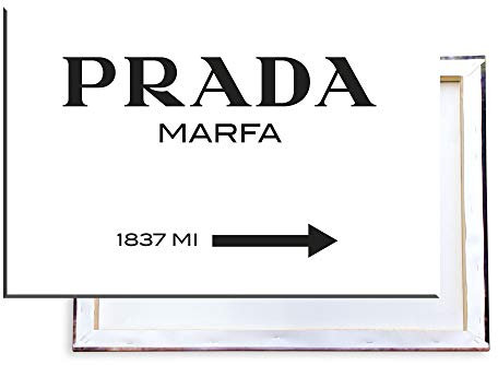 Unified Distribution Prada Maria Modeschau - 120x80 cm Kunstdruck auf Leinwand • erstklassige Druckqualität • Dekoration • Wandbild