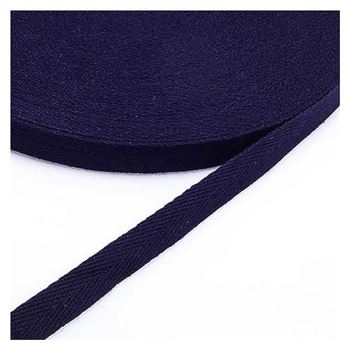 Egurs Twill-Band 45m/Roll 20mm Baumwollband köperband Schrägband Marineblau