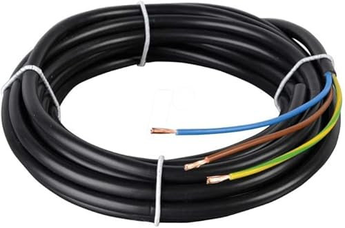 SHPELEC® FLEXIBLE 3 Core Cable 1.5mm 3183YH BASEC Approved Black PVC LED Lighting 5m 10m 20m 25m 50m (5m)