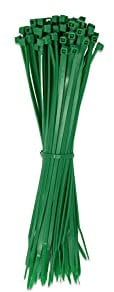 LPGLed | Fascette per cablaggio 3x160mm - 100 pezzi - Fermacavo, stringicavo - Ultraresistenti, professionali (Verde)
