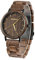 BEWELL Herren Handgemachte Hölzerne Armbanduhr Mode Minimalistisch Schlank Analog Quarzuhr für Männer Jungen(Walnussholz)