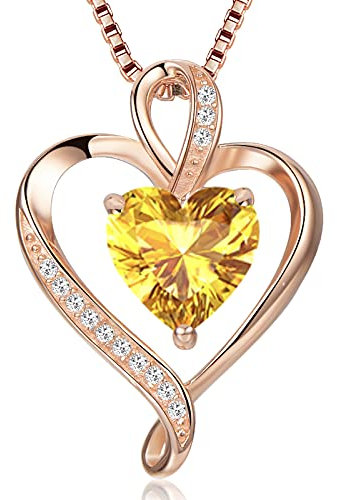 LAVUMO Herzkette 925 Silber Rosegold Gold Damen Halskette - Herz änhänger Silber Kette Damen Schmuck Geschenk für Frau Frauen MaMa Freundin an Geburtstags Weihnachten Valentinstag Hypoallergen Ketten