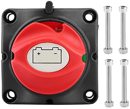 Fydun Interrupteur de Batterie 12V 600A Étanche Isolateur D'alimentation de la Batterie Coupe-circuit Principal Interrupteur à Deux Niveaux pour RV Yacht Bateau Voiture