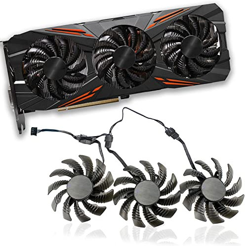 Dotodo Ventilateur de refroidissement 75 mm T128010SU 0,35 A pour Gigabyte AORUS GTX 1080 1070 Ti G1 Gaming Fan GTX 1070Ti G1