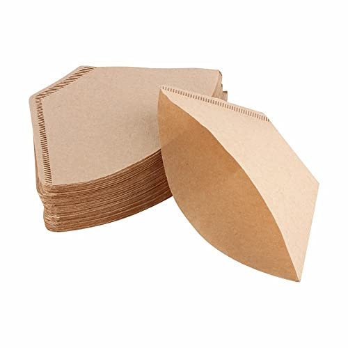 CENPEK Lot de 200 filtres à café V60, 102 cônes en papier pour cafetière/cônes à égoutter (2 à 4 tasses)