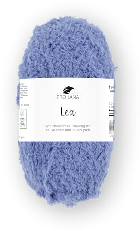 Pro Lana Lea speichelechtes Plüschgarn Teddygarn 25g 100% Polyester (55 azur)
