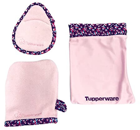 Tupperware FaserPro Abschmink SET rosa pink Mikrofaser Faser Pro Rarität