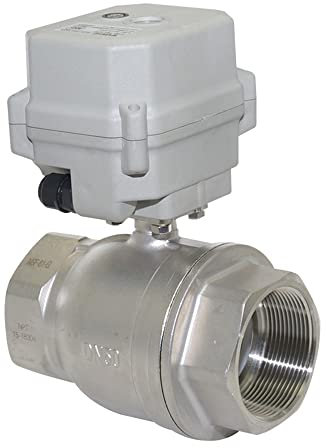 2 Zoll DN50 DC12V 2-wege Edelstahl motorisierter Kugelhahn Mit Manueller Funktion,CR301