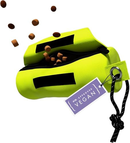 STUCH Futterbeutel für Hunde - Reißfester Futterdummy zum Apportieren - Perfekt für Nass und Trockenfutter (Lime2)