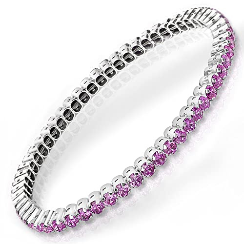 Damiano Parati Bracciale tennis unisex – argento 925 per uomo e donna
