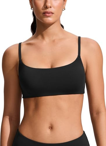 CRZ YOGA-C Scollo Rotondo Top Bikini Nero 42