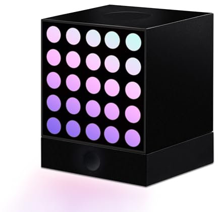 Yeelight Cube Lampe de Table intelligente Wi-Fi/Bluetooth Noir