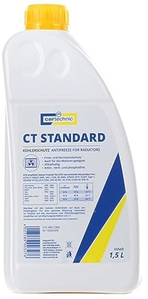 CARTECHNIC Kühlmittel Kühlflüssigkeit G11 gelb Konzentrat 1,5L Kühlerfrostschutz