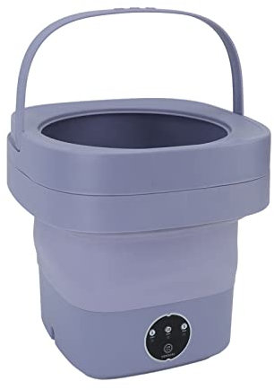 TOPINCN Mini Lavadora Portátil Pequeña Plegable, 100‑240V Apartamento Completo Lavadora Automática de Ropa Interior Pequeña para Dormitorio (Púrpura)