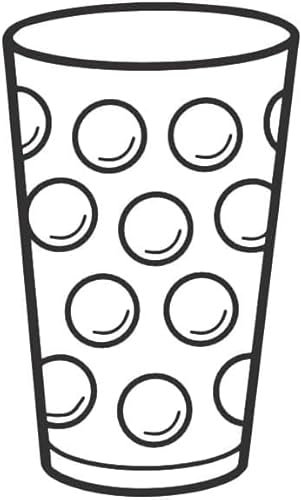 Dubbeglas Autoaufkleber (Schwarz) 6 x 10 cm - Aufkleber für das Auto - Der Autoaufkleber für Pfälzer - Pfalz Schorle Edition