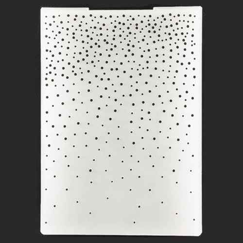 KWELLAM 3092801 Prägeschablonen aus Kunststoff, Motiv: Frohe Weihnachten, Schneeflocke, Punkte, für Kartenherstellung, Scrapbooking und andere Papierbastelarbeiten