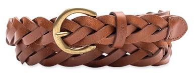 Levi's Damen Voll Verstellbarer, lässiger, geflochtener Skinny Jeans, Hosen und Kleider Gürtel, Hellbraunes Geflecht, S