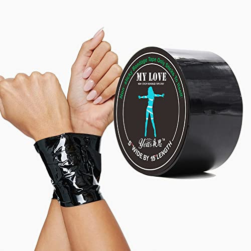 FOCICE Bondagetapes 15m Schwarz Bondage Tape Bdsm Fesseln Sex Handschellen Sm Sexspielzeug Extreme Paare