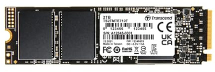Transcend MTE710T 512GB Interne M.2 PCIe NVMe SSD 2280 PCIe NVMe 4.0 x4 Industrial TS512GMTE710T