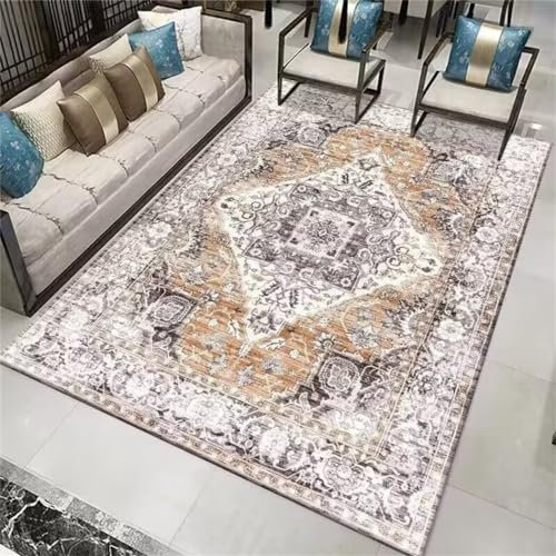 Alfombra Antideslizante Cocina Alfombras Salon Baratas Alfombra Informal Estilo clásico Sala de Estar Accesorios de decoración del hogar Resistente al Desgaste Tapetes Tapetes 140X200cm
